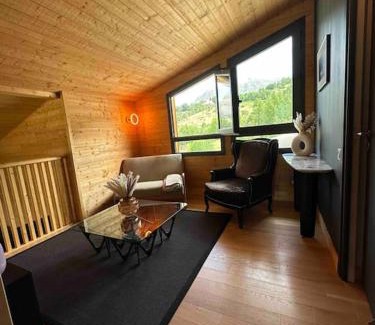 Allos Chalet De Esquí | Chalet d'architecte avec vue panoramique