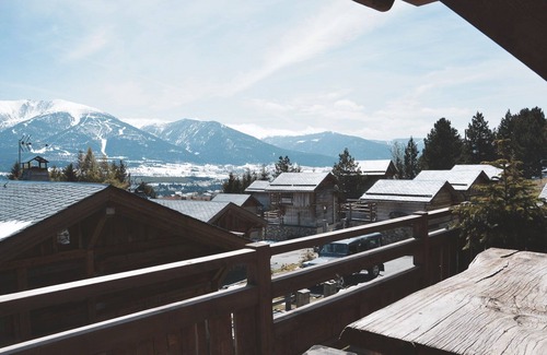 Superbolquere Chalet De Esquí | Chalet D'en Haut -Chalet-Lujoso-Habitación con desagüe-Vista a la Montana