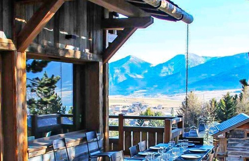Superbolquere Chalet De Esquí | Chalet D'en Haut -Chalet-Lujoso-Habitación con desagüe-Vista a la Montana