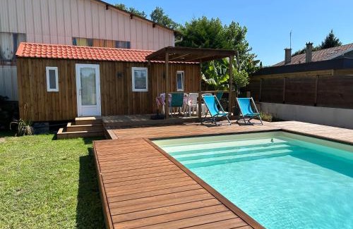 Seignosse Chalet De Esquí | Chalet de jardin, piscine