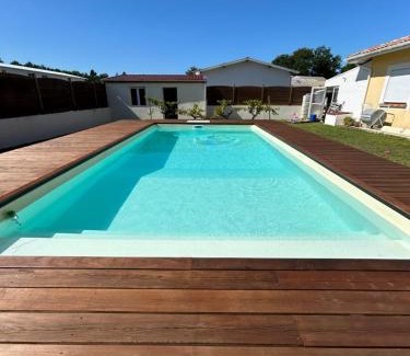 Seignosse Chalet De Esquí | Chalet de jardin, piscine