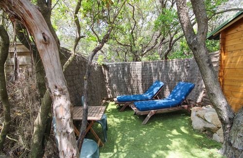 Coti-Chiavari Cabina | Chalet 'De La Plage Evasion' con vistas al mar, Wi-Fi y aire acondicionado