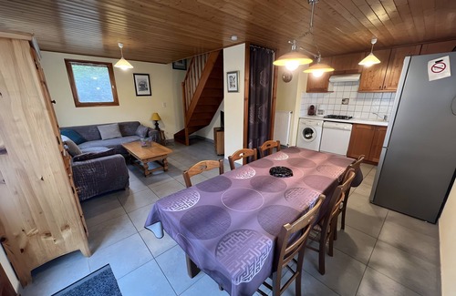 Saint-Jean-Saint-Nicolas Chalet De Esquí | Chalet 'Edelweiss 6 Personnes' con vistas a la montaña, terraza privada y Wi-Fi