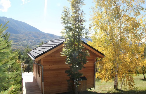 Saint-Jean-Saint-Nicolas Chalet De Esquí | Chalet 'Mini Ananda' with Mountain View, Private Garden and Wi-Fi