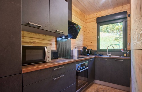 Saint-Pierre-d'Entremont Chalet De Esquí | Chalet du Souillet con vistas a las montañas, terraza privada y Wi-Fi