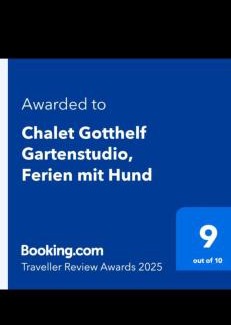 Adelboden Apartamento | Chalet Gotthelf Gartenstudio, Ferien mit Hund