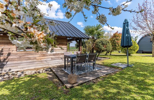 Reaux sur Trefle Chalet De Esquí | CHALET IN THE VINEYARDS, 5 minutes from Jonzac Antilles