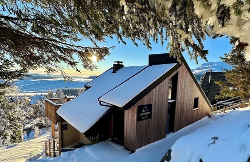 Besse-et-Saint-Anastaise Chalet De Esquí | Chalet l'Horizon 6/8 pers with panoramic terrace