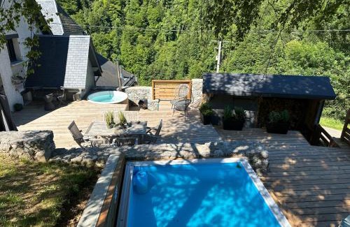 Boutx Chalet De Esquí | Chalet Le René-Sens - 5 pers - Grande terrasse - bain nordique SPA - Piscine