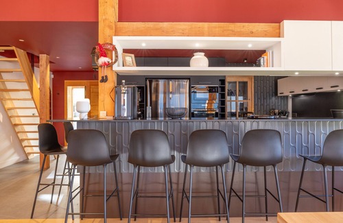 Hauteluce Chalet De Esquí | Chalet 'Les Galetas Du Mont Blanc' con terraza privada, balcón y Wi-Fi