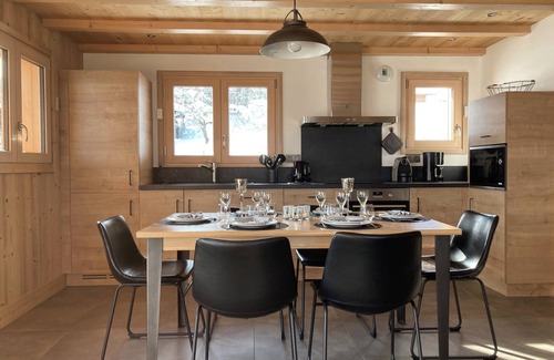 Combloux Chalet De Esquí | Chalet Neuf vue Panoramique sur le Mont-blanc