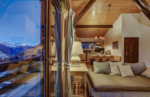 Riddes Chalet De Esquí | Vivienda de vacaciones rústica y confortable en La Tzoumaz, 4 Vallees, Suiza para 8 personas
