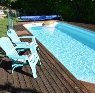 Ventenac-Cabardes Chalet De Esquí | Chalet, quiet, with view and pool (at summertime)