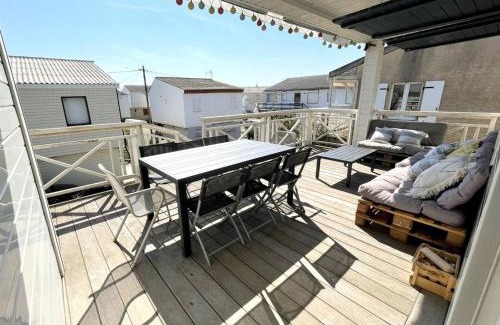 Gruissan Plage Chalet De Esquí | Chalet spacieux à 200m de la plage avec terrasse et parking – 8 couchages - FR-1-784-21