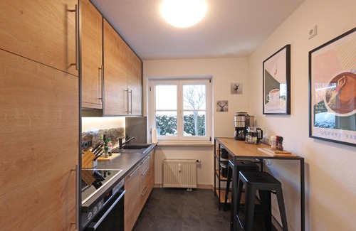 Oberstdorf Apartamento | 'Chalet-Style' ruhige & zentrale 3-Raum-Suite direkt am Kurpark