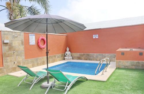 Conil de la Frontera Chalet De Esquí | Chalet Sultan con piscina