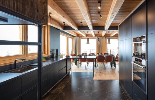 Monetier-les-Bains Chalet De Esquí | Chalet le Tabuc, Serre Chevalier espacioso, cálido y contemporáneo