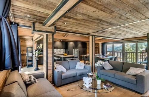 Les Boisses Chalet De Esquí | Chalet Wonders**** - 7-room chalet for 13 people with swimming pool