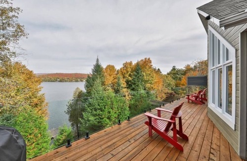 Saint Donat Chalet De Esquí | Chalex de Luxe Situé sur un Lac, Près des Pistes de ski