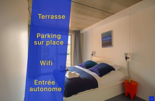 Carmes Apartamento | Chambre Double - Vue sur la Garonne