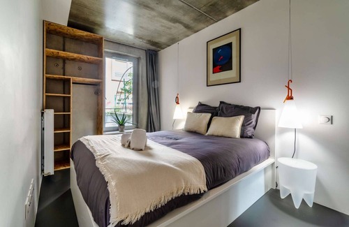 Carmes Apartamento | Chambre Double - Vue sur la Garonne