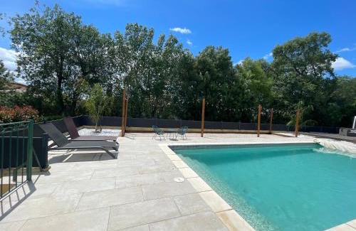 Lieuran-les-Beziers Casa | Chambre indépendante 25 m2 au calme avec piscine et terrain de pétanque