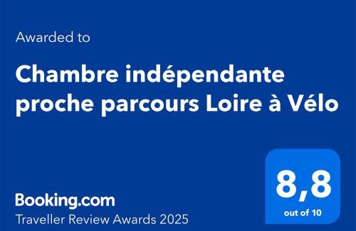 Sandillon Cama Y Desayuno | Chambre indépendante proche parcours Loire à Vélo
