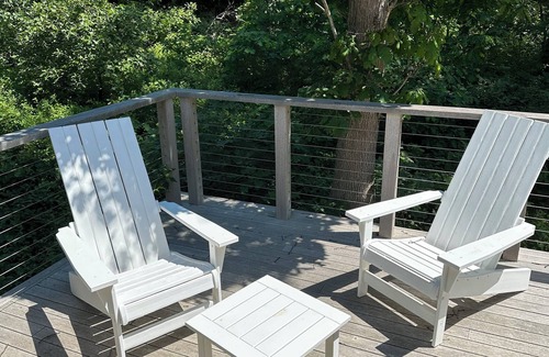 Edgartown Cabaña | Chappy Cottage designed for the vacationer. Patio, outdoor shower, grill