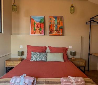 Villefranche-sur-Mer Apartamento | Charmant 2 pièces rénové avec vue mer