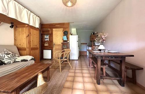 Le Serre Barbin Apartamento | Charmant T2 cabine avec jardin et parking près de Serre Chevalier - FR-1-330F-243