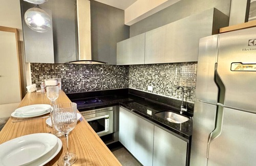 Matriz Apartamento | Charm and comfort in front of the mall Parking space included