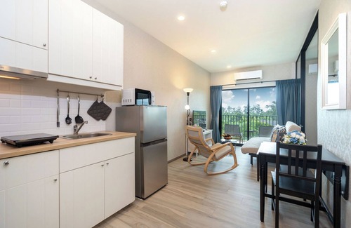 Sa Khu Apartamento | Charming 1-bedroom apartment in Nai Yang with fitness room and WiFi