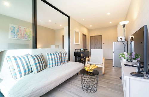 Sa Khu Apartamento | Charming 1-bedroom apartment in Nai Yang with fitness room and WiFi
