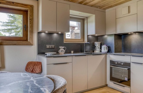 Le Planellet Apartamento | Apartamento cerca del Mont d'Arbois: 1 Hab, 45m², Balcón, Acepta Mascotas, 4 Pers.