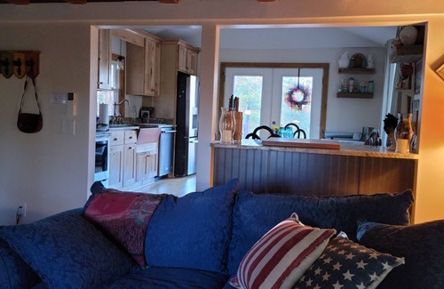 Pilot Mountain Otro | Charming two-bedroom farmhouse nestled in the woods of Pilot Mountain, NC.