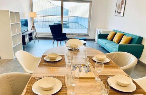 Bonnevoie Apartamento | Charming 2 bedrooms Flat in Center w FREE Parking &Terrace