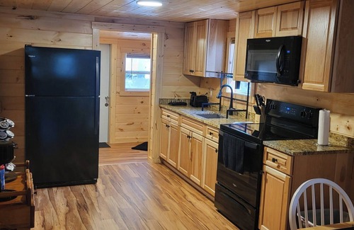 Greentown Cabina | Charming 3-bedroom cabin with WiFi, AC in Promised Land State Park