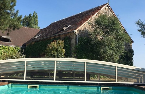 Artannes-sur-Indre Cabaña | Encantadora y auténtica cabaña (8 personas), cerca de Tours. Piscina y naturaleza
