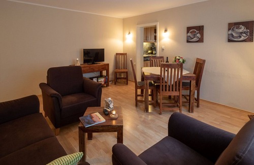 Spiekeroog Apartamento | Charming apartment for 4 people in Haus Seeschwalbe up de Dün at TRANPAD 9