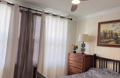 Cypress Casa | Charming bedroom with private bathroom in Cypress, California with AC, Internet