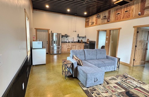 Benzonia Casa | Charming 2-bedroom barndominimum in pleasant Benzonia in the woods.