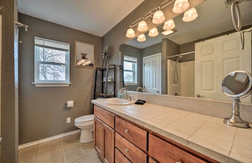 Fredericksburg Casa | Charming Hill Country Home w/ Fire Pit & Hot Tub!