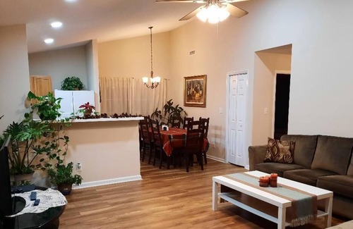 Apex Casa | Charming home-covered patio-fenced yard-comfy beds
