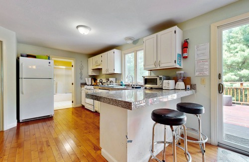 Mashpee Casa | Charming home with private pool, spacious deck & inviting coastal comforts