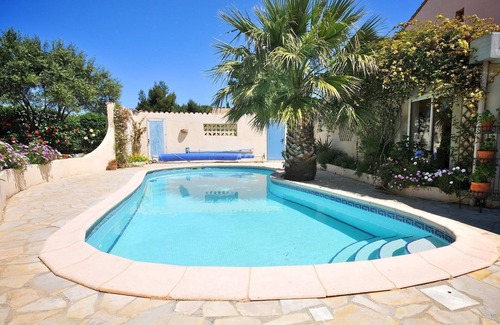 Cabestany Casa | Villa con piscina grande sin vis-à-vis en alta mar cerca de Roussillon para 6 pers.