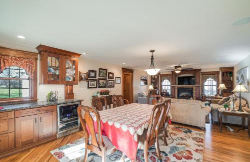 Manchester Casa | Charming Manchester Retreat with Patio and Fireplace!