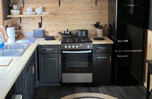 Crestline Cabaña | Charming Mountain Cottage. Crestline, CA. Pet-Friendly with Huge Backyard.