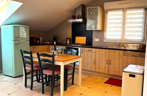 Voegtlinshoffen Apartamento | Encantador apto. que admite mascotas en viñedos con jardín, terraza y aire acondicionado