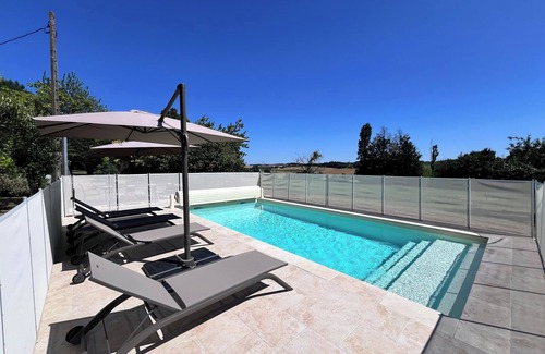 Saint-Avit Casa | Charming Renovated Stone House with Heated Pool, A/C, and Stunning Views