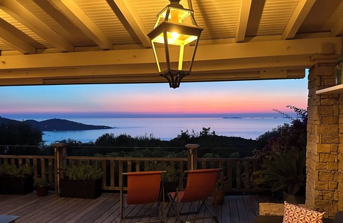 Portigliolo Villa | Prestigiosa casa. Piscina, vista panorámica al mar. Golfo Ajaccio Sur
